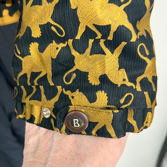 Vtg Bogner Goan Thylmann Ski Suit One Piece Women 10 Unicorn Pegasus Black Gold - Picture 5 of 16